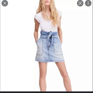 Free People Jean Skirt